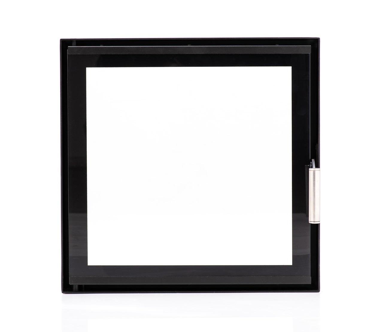 Дверца для камина/печи с жаростойким стеклом 400х400 мм Черный (25417109)