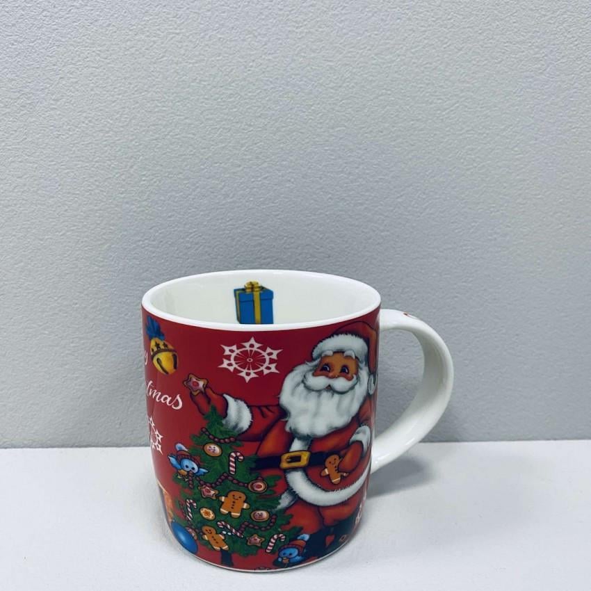 Чашка порцелянова Stenson Merry Christmas Ведмедики R96411 360 мл