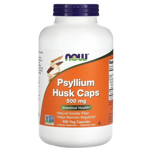 Клітковина NOW Foods Psyllium Husk Cap 500 mg 500 Veg Caps NOW-05972