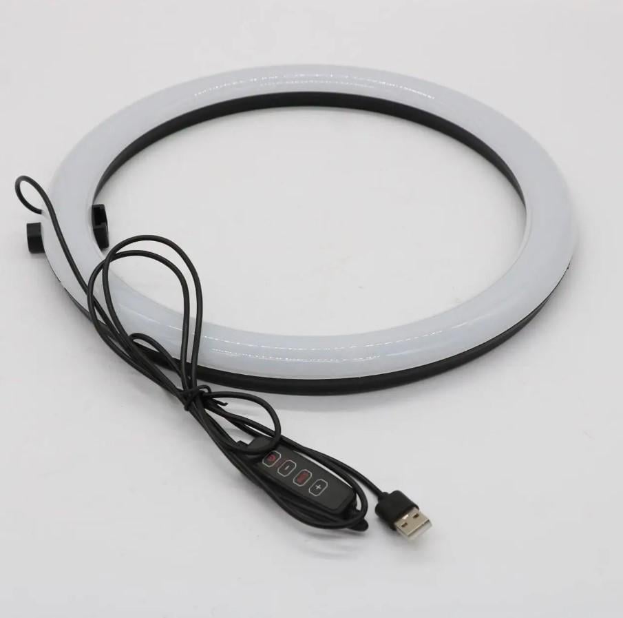 Кольцевая лампа для фото и видео съемки Ring Light LED с держателем RGB 15 режимов 30 см (532-1) - фото 3 Кольцевая лампа для фото и видео съемки Ring Light LED с держателем RGB 15 режимов 30 см (532-1) - фото 3