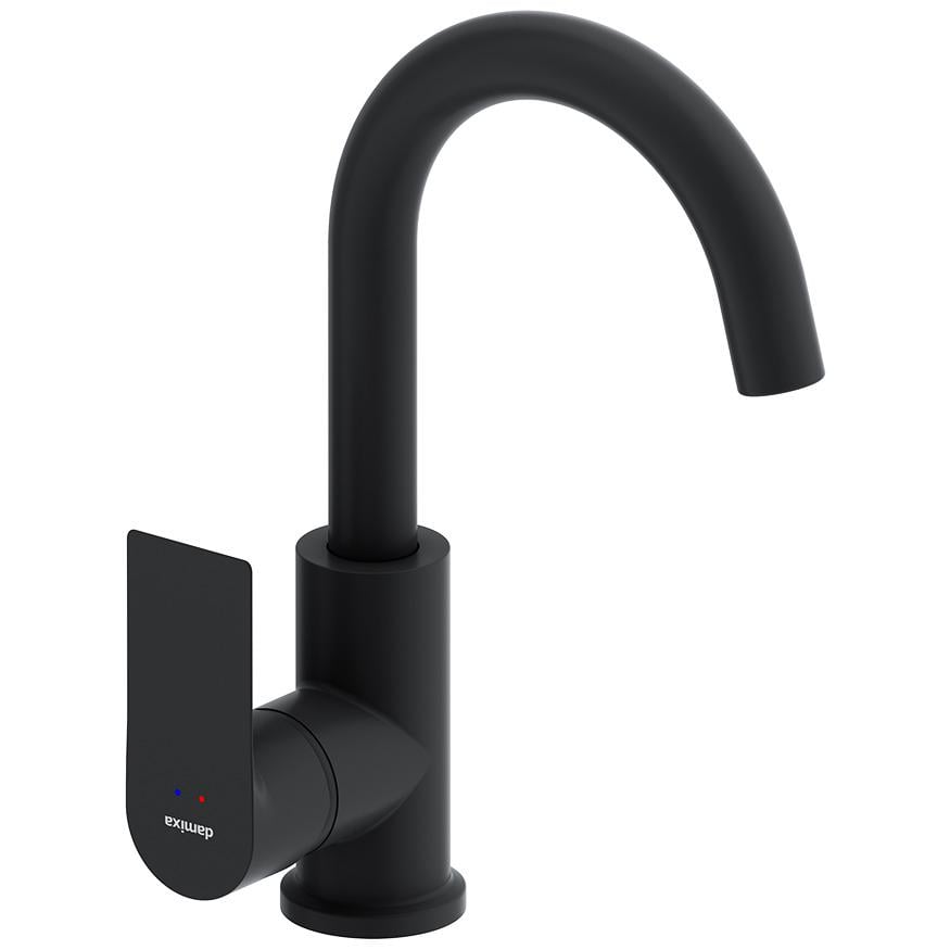 Смеситель для умывальника Damixa Apollo 470220300 однорычажный Черный (217207) Смеситель для умывальника Damixa Apollo 470220300 однорычажный Черный (217207)