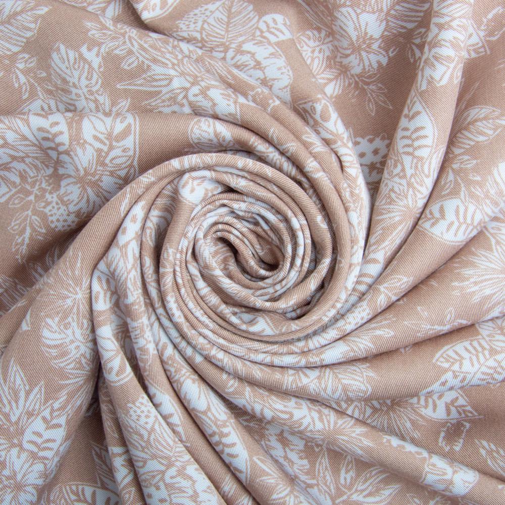 Ткань штапель твил вискоза Симона 160 гр/м2 145 см Бежевый (26607)