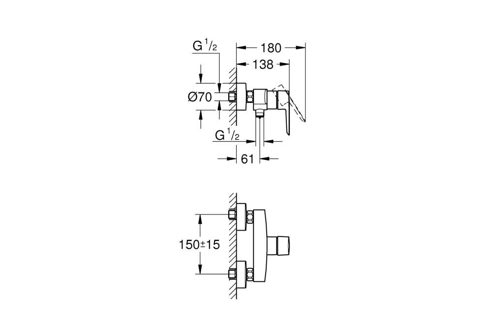 Змішувач для душу Grohe QuickFix Start 322792432 (374056) - фото 4