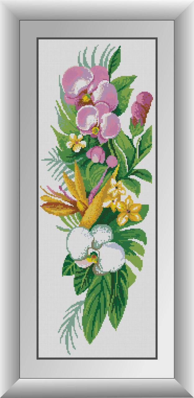 Алмазная мозаика Dream Art Букет орхидей 28x76 см (DA.30193)