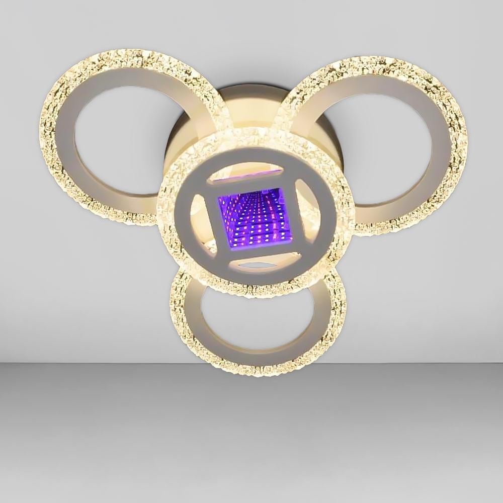 Люстра потолочная светодиодная Light House SC-18514/3+1C WH 78W 2.4G 462х120 мм Белый