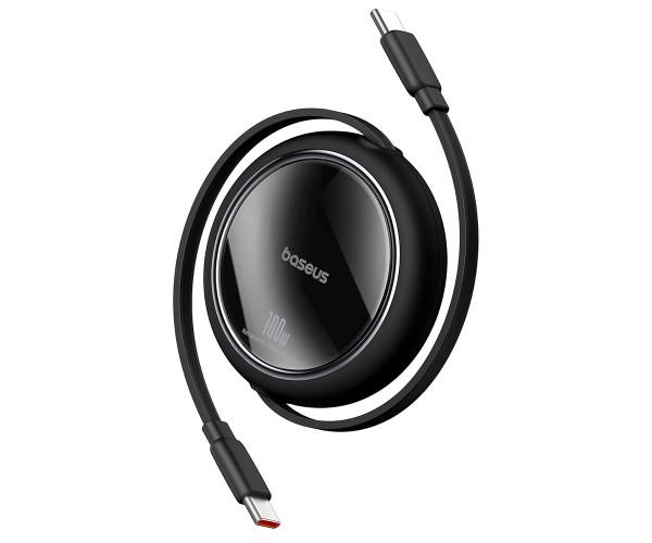 Кабель Data BASEUS P10364500111-00 PD100W з функцією супер швидкої зарядки Type-C to Type-C 1 м Black