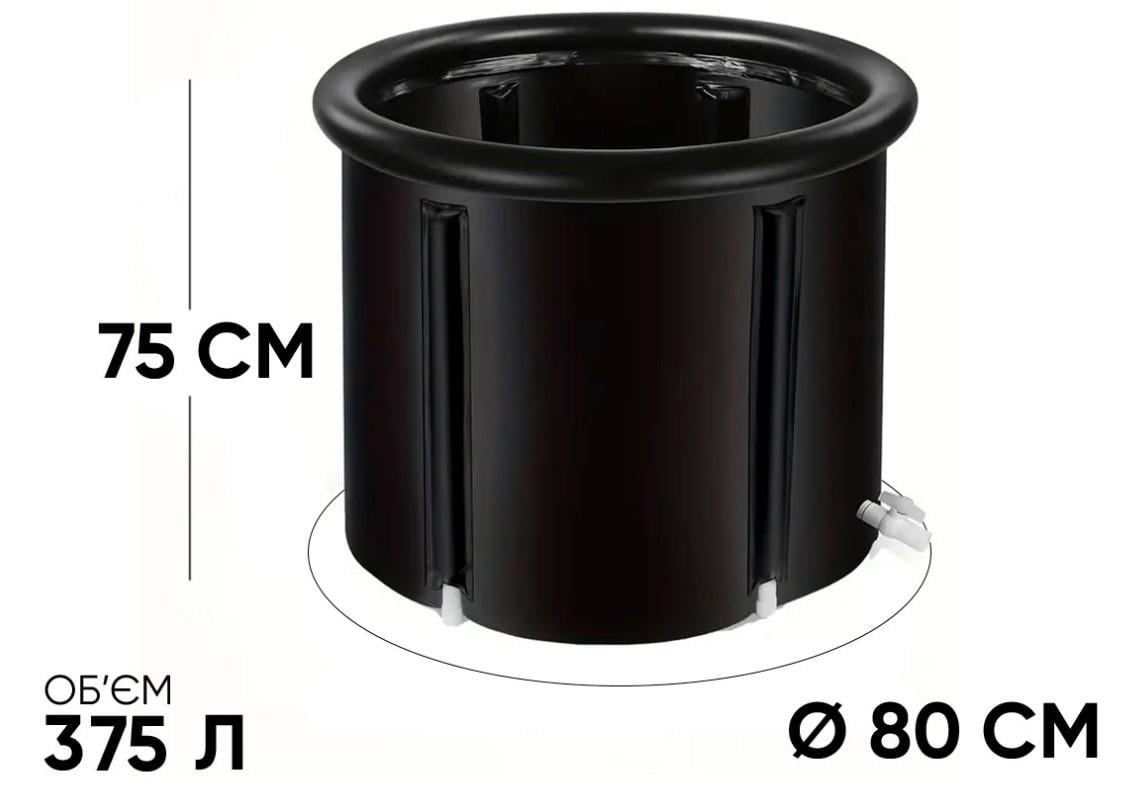Каркасная ледяная крио ванна EasyFit круглый оздоровительный бассейн (EF-2306) - фото 3 Каркасная ледяная крио ванна EasyFit круглый оздоровительный бассейн (EF-2306) - фото 3