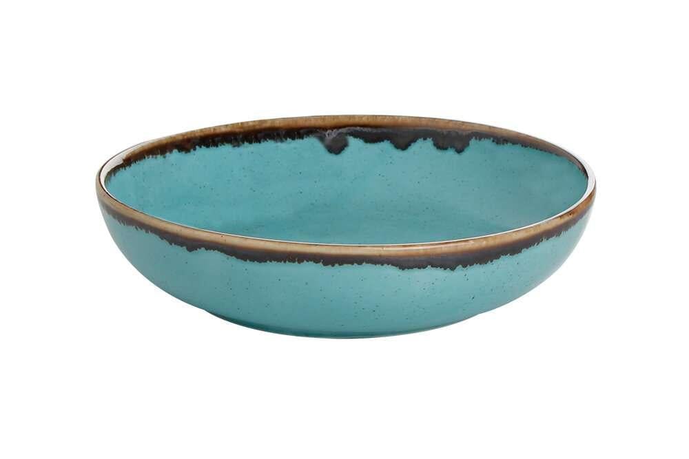 Салатник фарфоровый круглый Porland 415 мл 16 см Turquoise (368117/T)