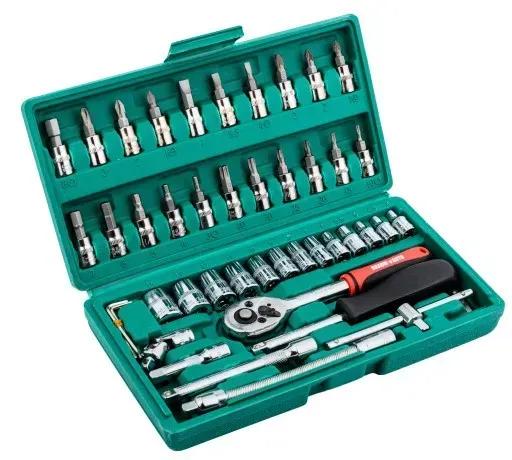 Набір торцевих ключів/головок/біт 46 ел. (28546455) - фото 2 Набір торцевих ключів/головок/біт 46 ел. (28546455) - фото 2