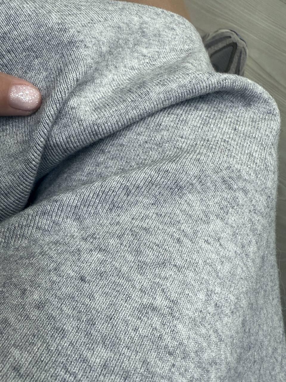 Юбка женская Accorddream 8631 вязаная миди с разрезом OS Серый (5432) - фото 7