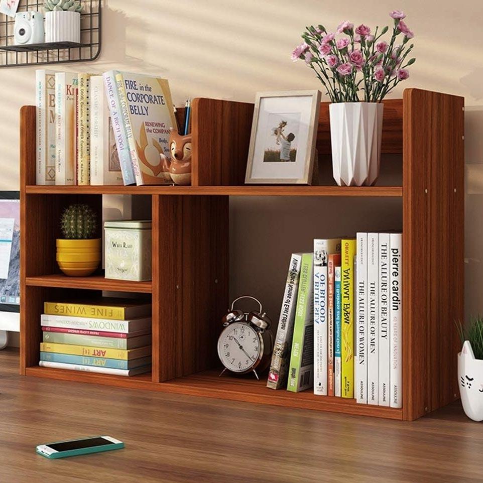 Полка-надстройка настольная из дерева Кириол охра (АКД-005404)