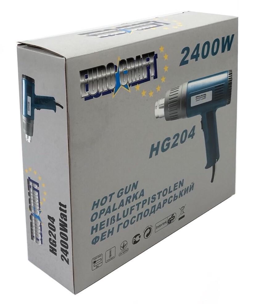 Фен будівельний Euro Craft 2400W (HG204) - фото 5 Фен будівельний Euro Craft 2400W (HG204) - фото 5