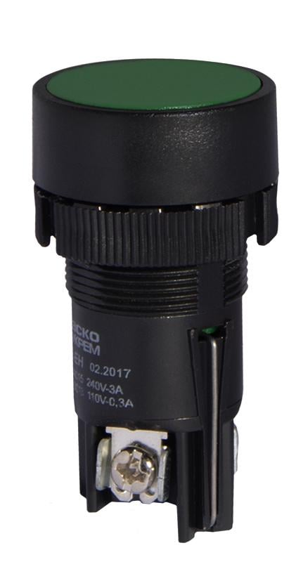 Кнопка управления АСКО-Укрем XB2-EH135 1NO+1NC 22 мм Зеленый (A0140010041)