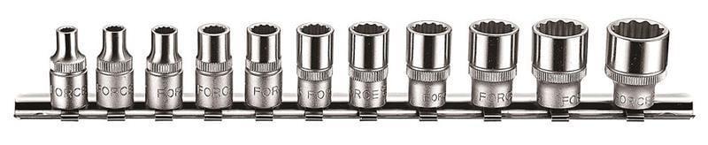 Набір головок Force FOR 21110 1/4" 5/32 9/16 11 шт.