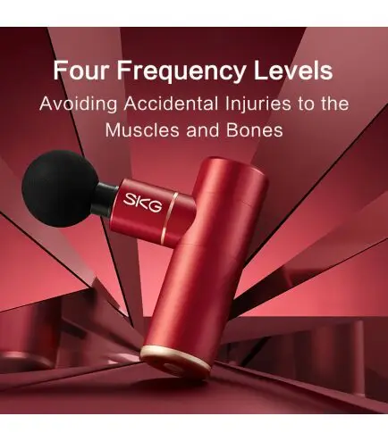 Масажер SKG Gun F3 Mini Red - фото 4 Масажер SKG Gun F3 Mini Red - фото 4