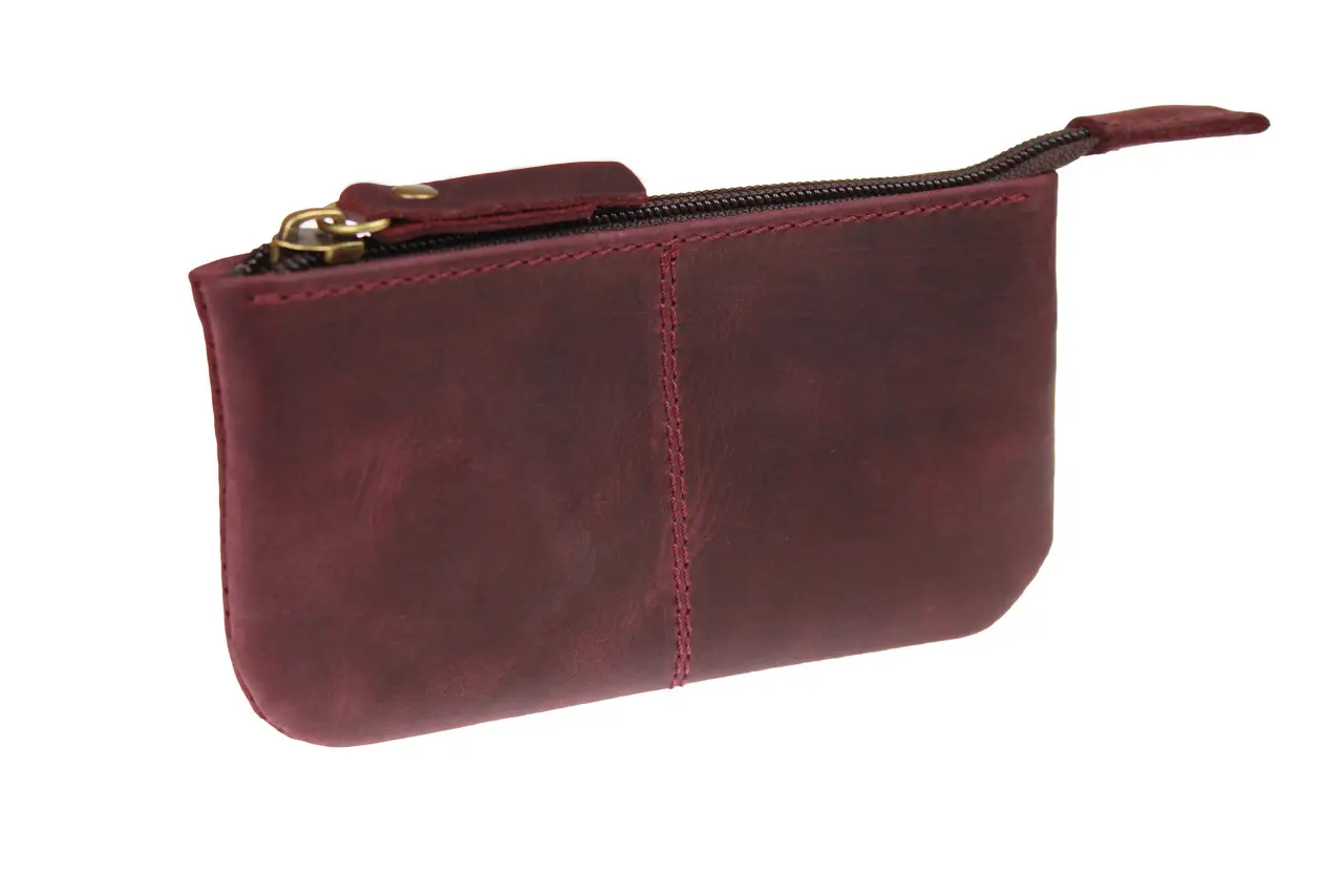 Ключница кожаная Freeskin Тип 1 14x7x1 см Марсала (81209) - фото 1