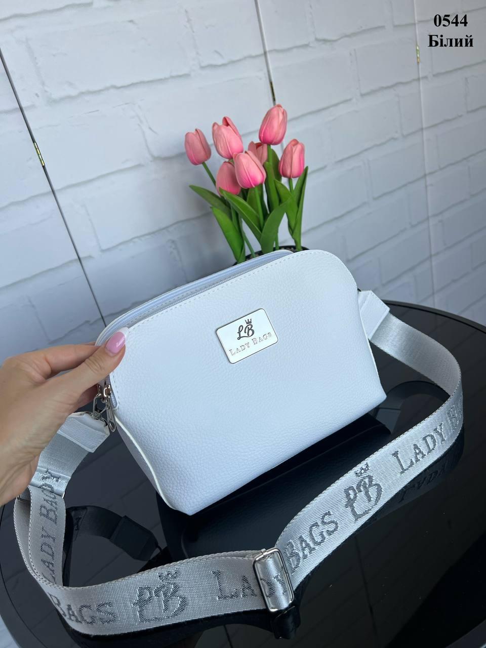 Клатч кросс-боди с широким ремнем Белый (2732414517) - фото 4 Клатч кросс-боди с широким ремнем Белый (2732414517) - фото 4