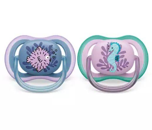 Пустышка Philips Avent Ultra Air для девочек 6-18 месяцев 2 шт.(143209) - фото 2 Пустышка Philips Avent Ultra Air для девочек 6-18 месяцев 2 шт.(143209) - фото 2