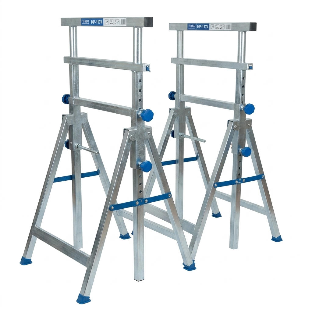 Козлы строительные раскладные стальные Helper HP – 1174 200 кг 81-130 см 2 шт.