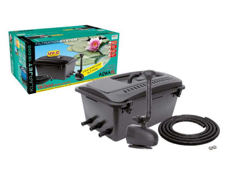 Набор прудовый Aquael KlarJet 15000 с проточным фильтром/насосом/UV стерилизатором 9W в пруд до 15000 л (102576/0604) - фото 6