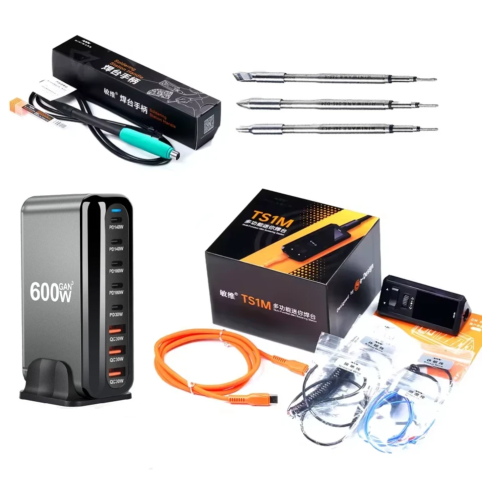 Паяльна станція з ручкою Miniware TS1M С245 і 3 жала K/BC2/D24 з блоком живлення (137388)