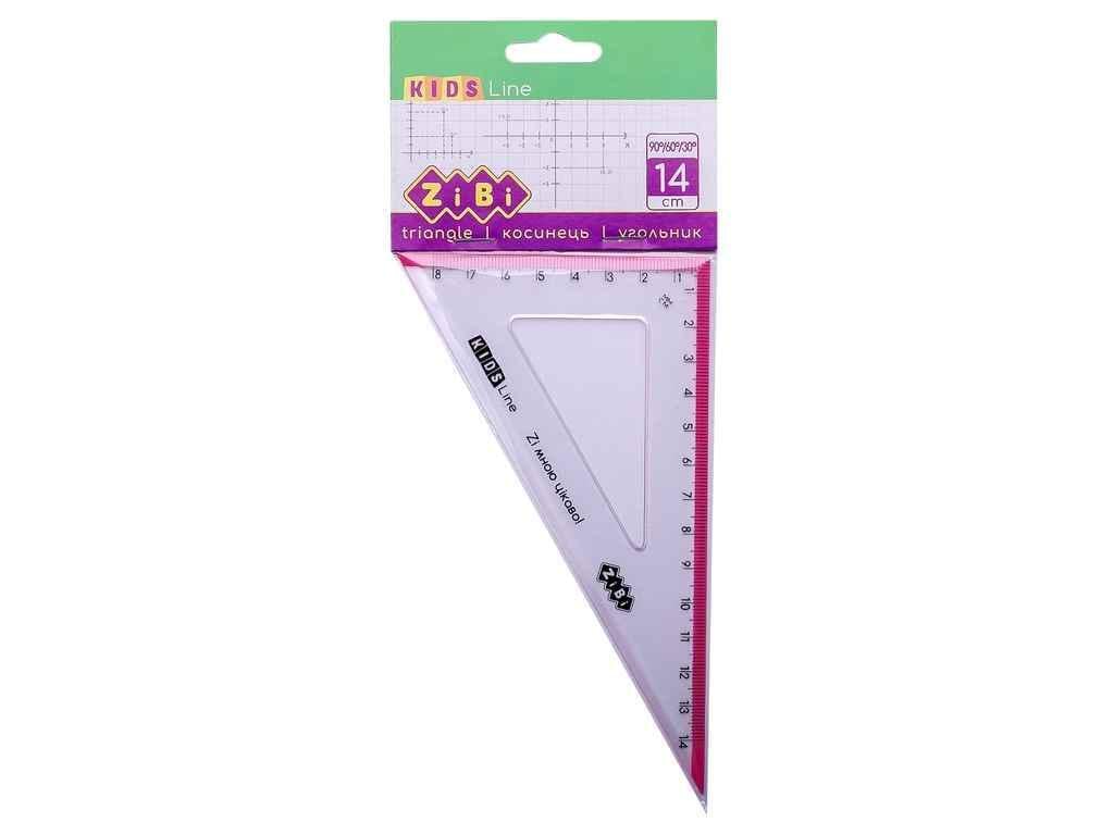 Косинець ZiBi KIDS Line 14 см 90°/60° з рожевою смужкою (1047629)
