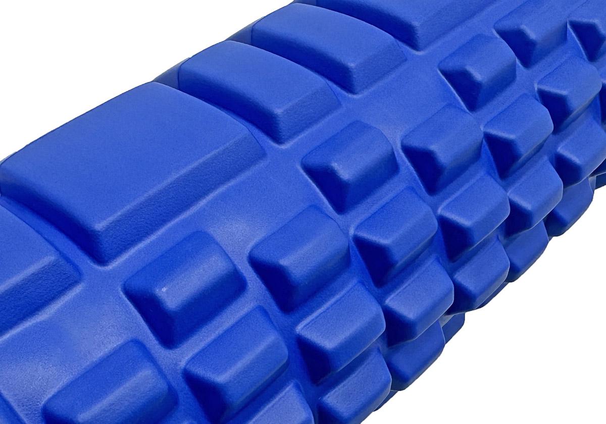 Масажний ролик EasyFit Grid Roller v.2.1 45 см Синій (EF-2027-BL) - фото 3