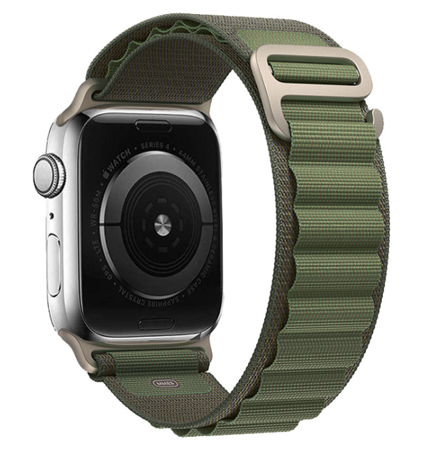 Ремешок CDK для Apple Watch 45 мм Series 7/8/9 Polyester Alpine Loop Green (015586)