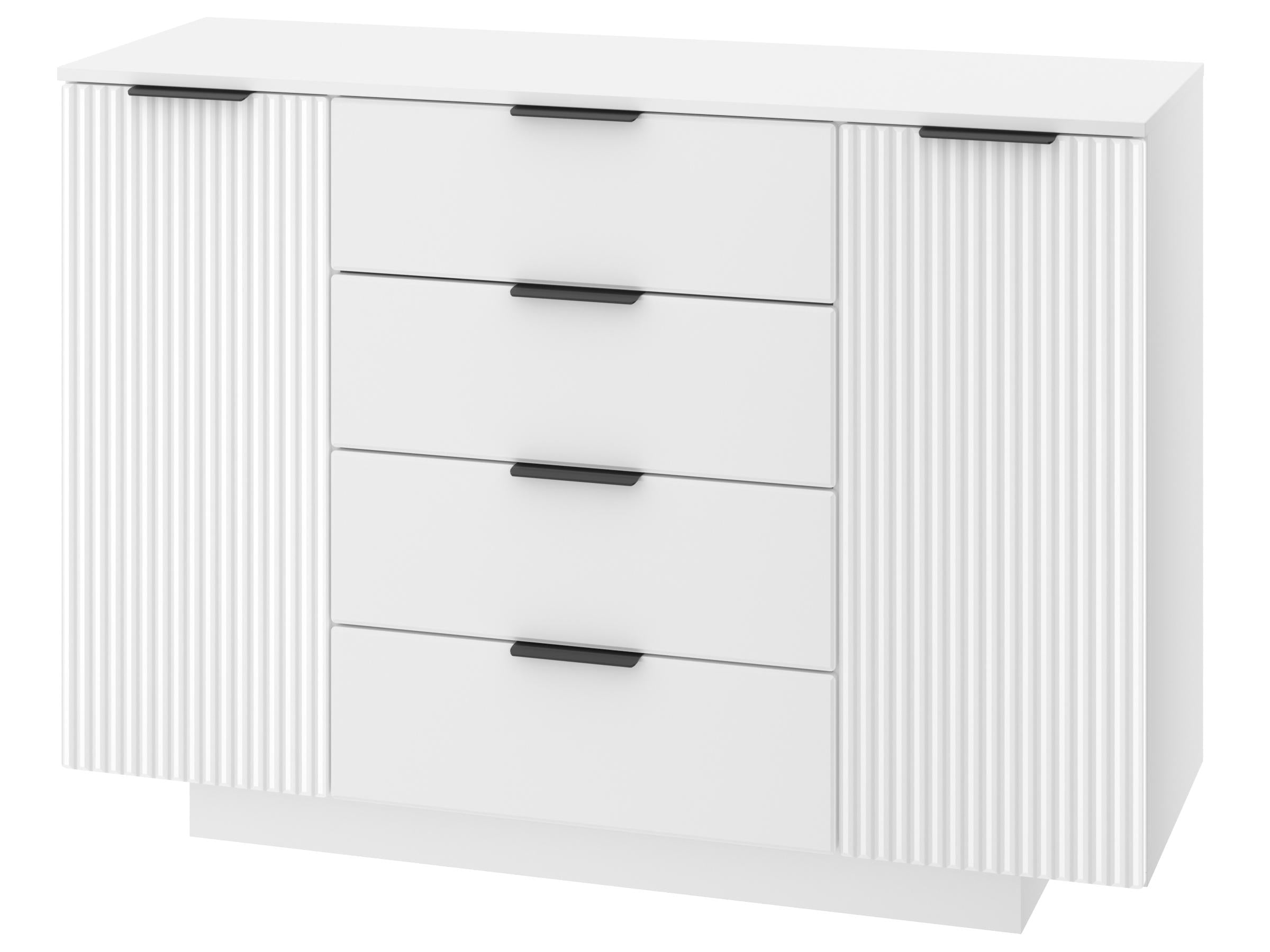 Комод с ящиками PEHOTIN К-6 МДФ ДСП/МДФ 128х43х91,5 см Белый (PN-100666)