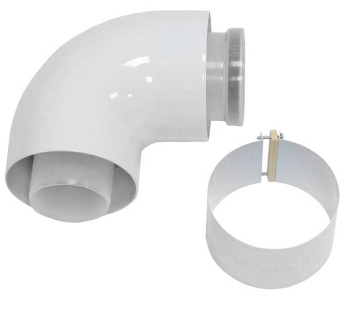 Коліно відвід концентричної труби 87° Vaillant 60/100 (303910) Коліно відвід концентричної труби 87° Vaillant 60/100 (303910)