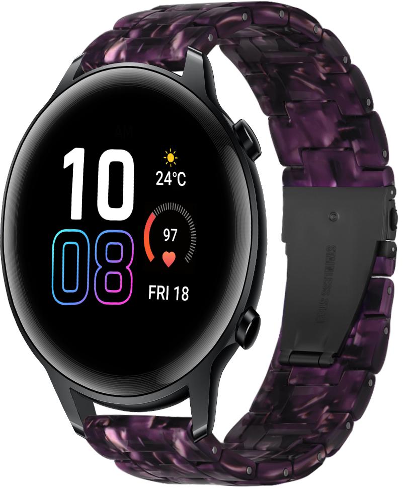 Ремінець із Cмоли Resin для Honor Magic Watch 2 42 мм Violet (28819-2F)