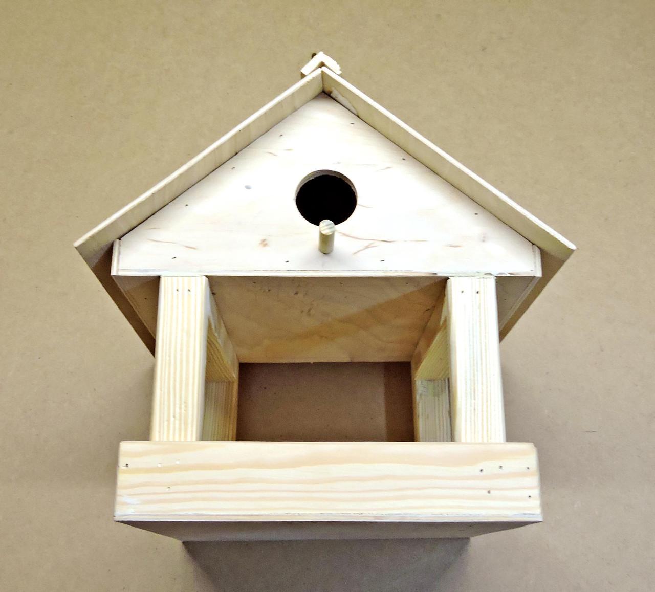 Годівниця зі шпаківнею з дерева Горіхвістка (КСЧ-000100) - фото 3