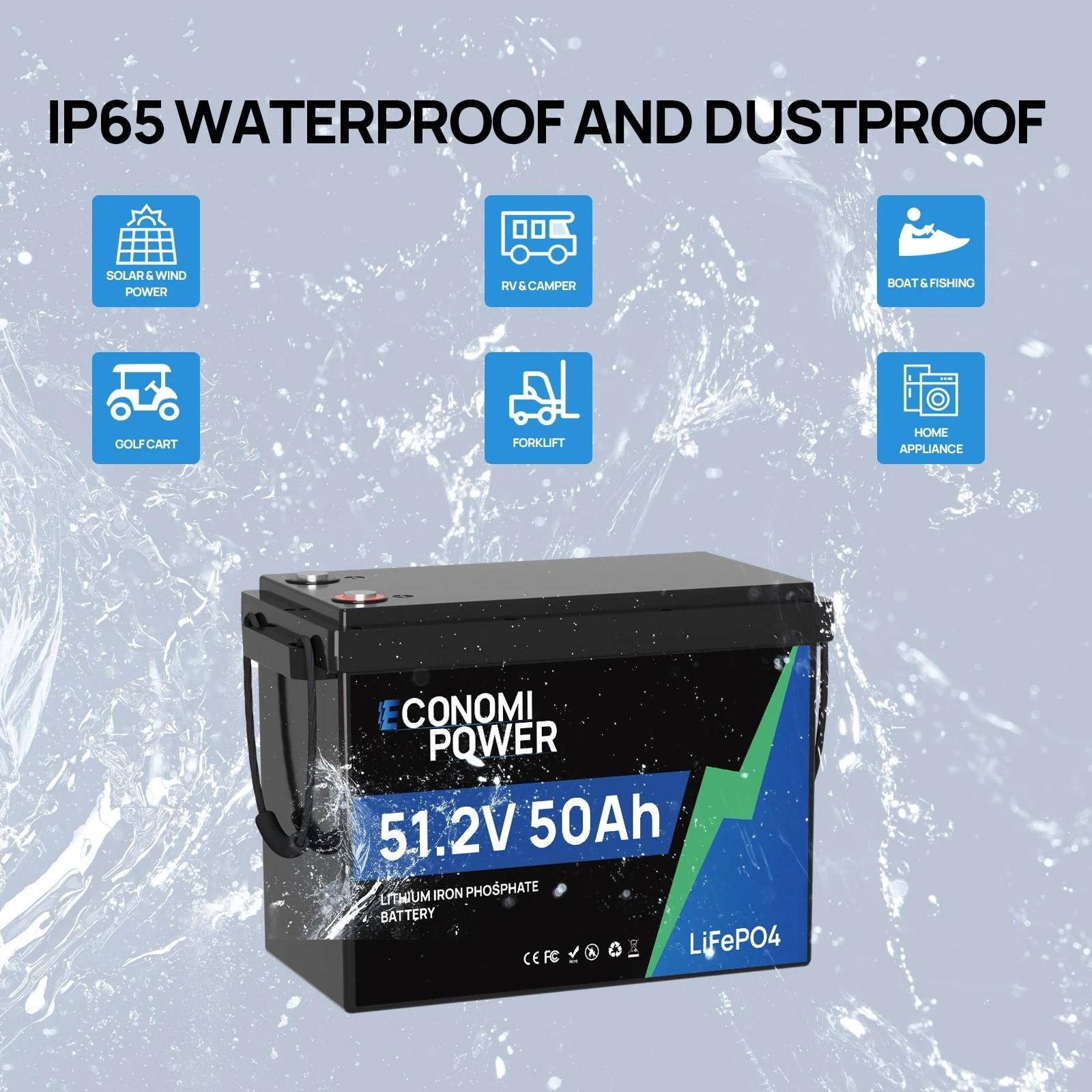 Аккумулятор LiFePO4 для солнечных станций/дома и кемпинга 48V 50 Ah 5120Wh с BMS 50A - фото 2 Аккумулятор LiFePO4 для солнечных станций/дома и кемпинга 48V 50 Ah 5120Wh с BMS 50A - фото 2