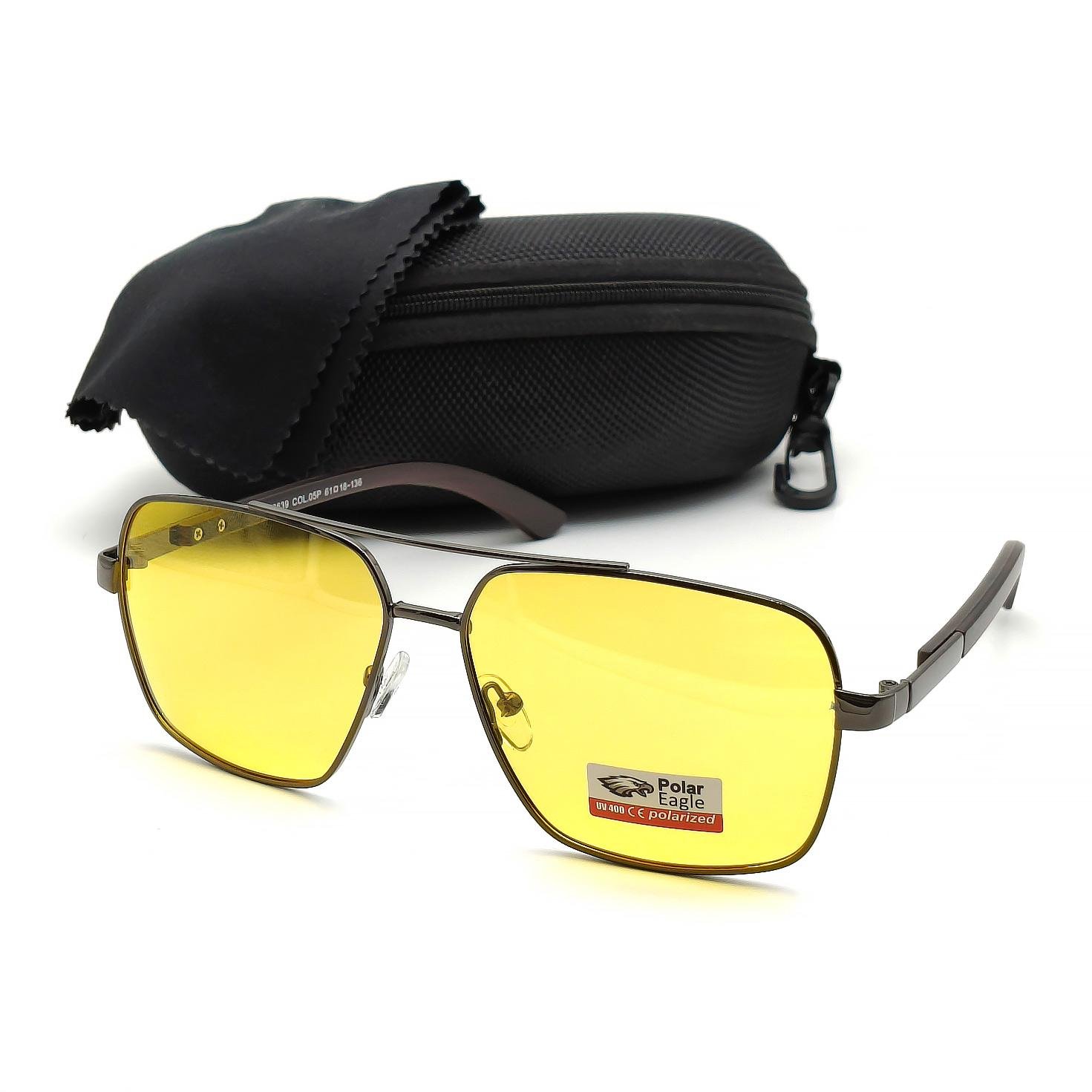 Очки водителя мужские Polar Eagle 8639 с поляризацией Желтый (28673620)