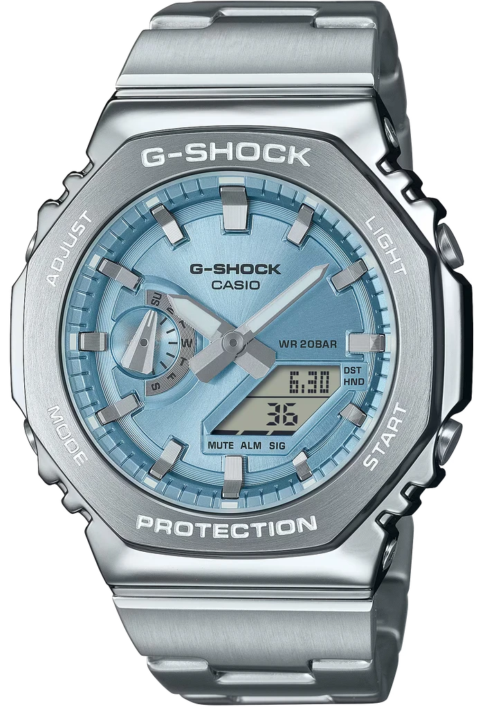 Наручные часы мужские Casio G-Shock GM-2110D-2AER ударопрочные с водозащитой 200 м Голубой (3099560406) Наручные часы мужские Casio G-Shock GM-2110D-2AER ударопрочные с водозащитой 200 м Голубой (3099560406)