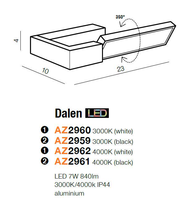 Бра Azzardo Dalen 4000K AZ2961 - фото 2