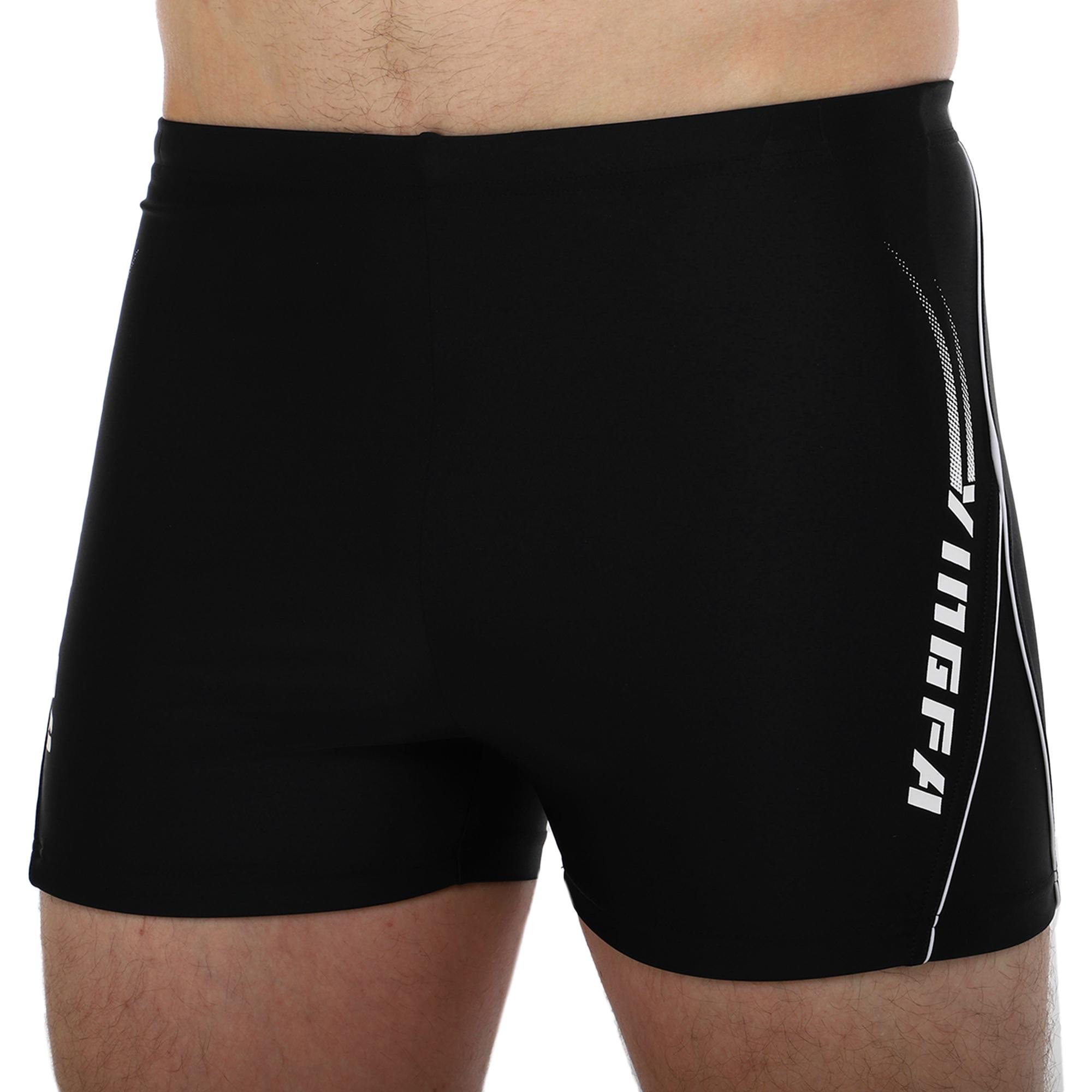 Плавки боксери чоловічі для плавання YINGFA Y3940 XL Чорний (Y3940_Черный_XL_(165-170см)