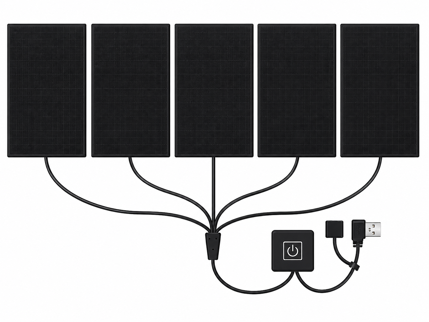 Нагревательные элементы для жилета куртки термобелья USB 5 шт.
