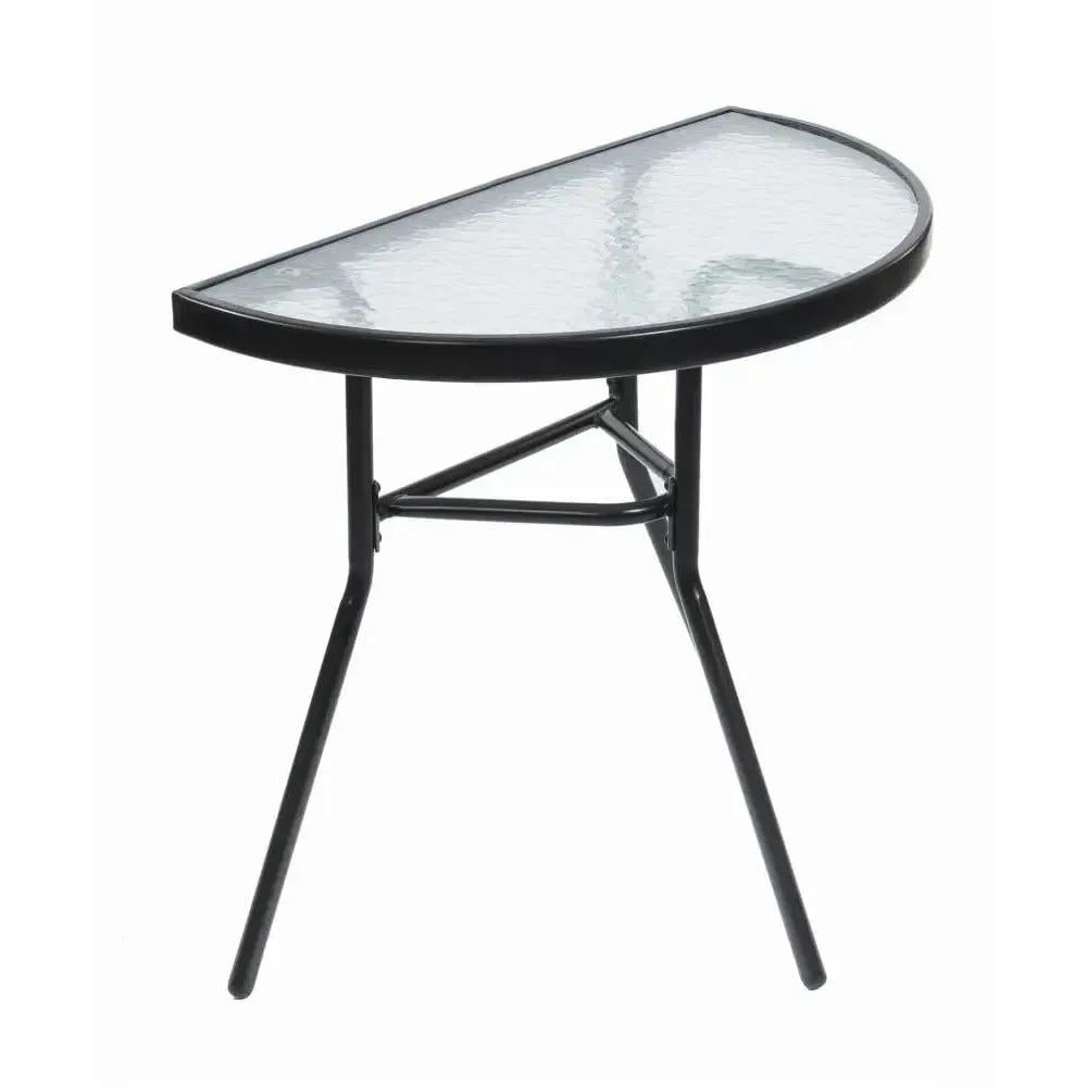 Столик садовый полукруглый Черный (381189)