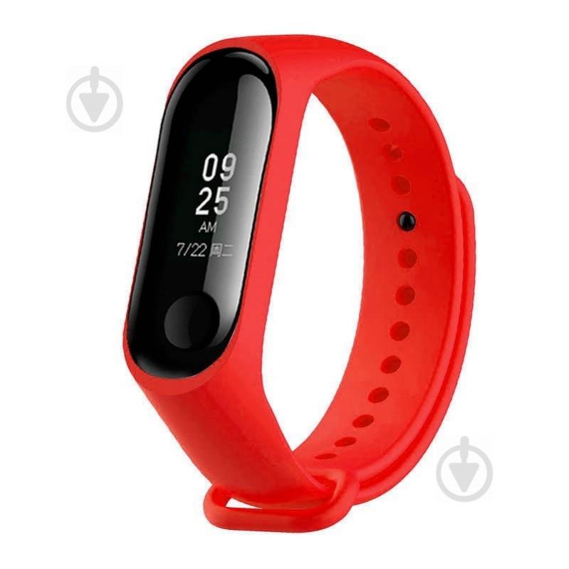 Ремешок BeWatch силиконовый для Xiaomi Mi Band 4 / 3 Алый (1040613)