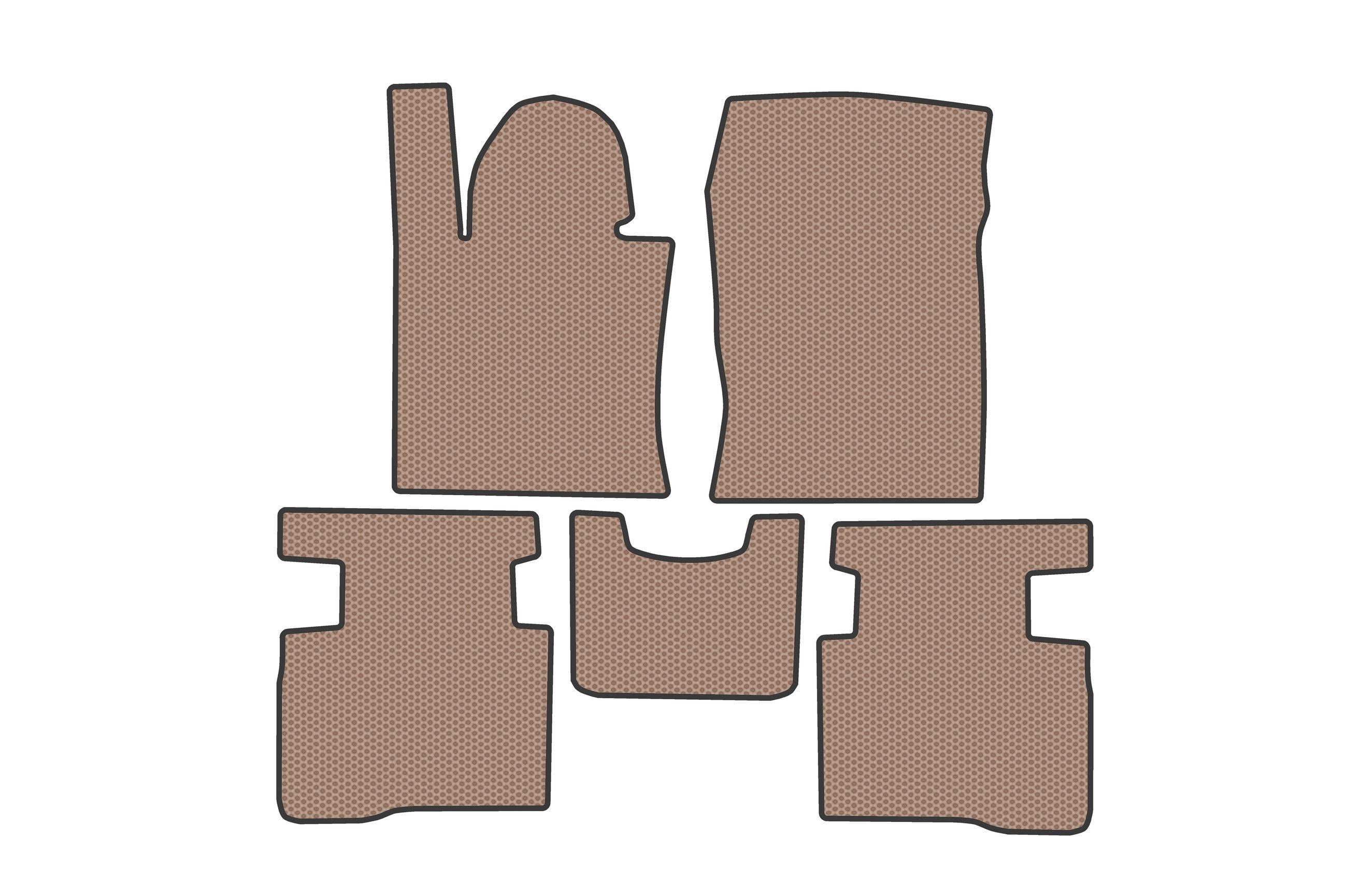 Коврики резиновые Digital Designs Carsuit для SsangYong Korando 2019- г. Бежевый (185559)