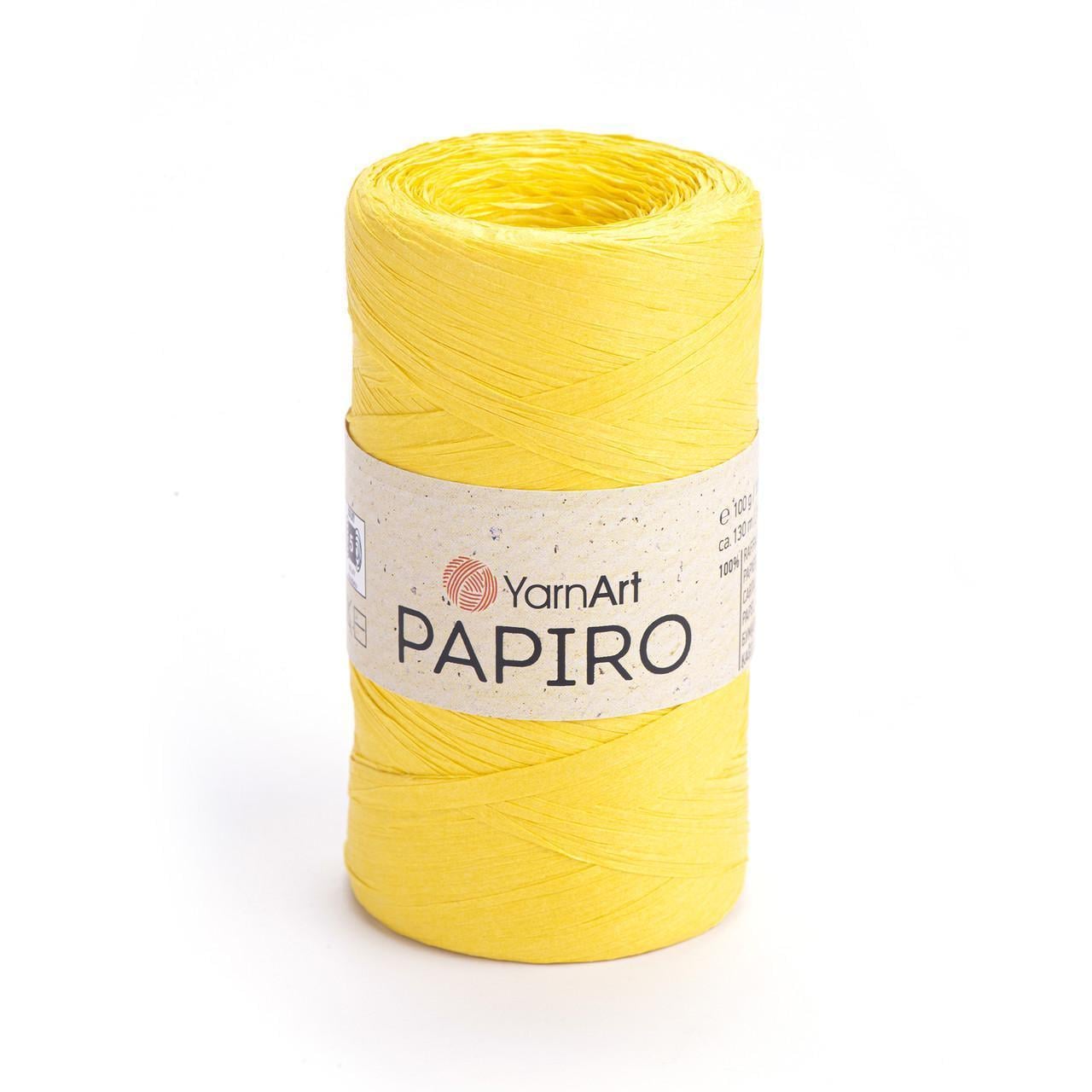Рафия для макраме/шляп/сумок YarnArt Raffia Papiro бумажная 100 г Желтый №1319 (2611013114) Рафия для макраме/шляп/сумок YarnArt Raffia Papiro бумажная 100 г Желтый №1319 (2611013114)