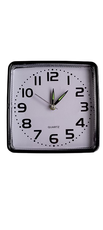 Будильник настольный 009 12х12х4 см Черный (3846)