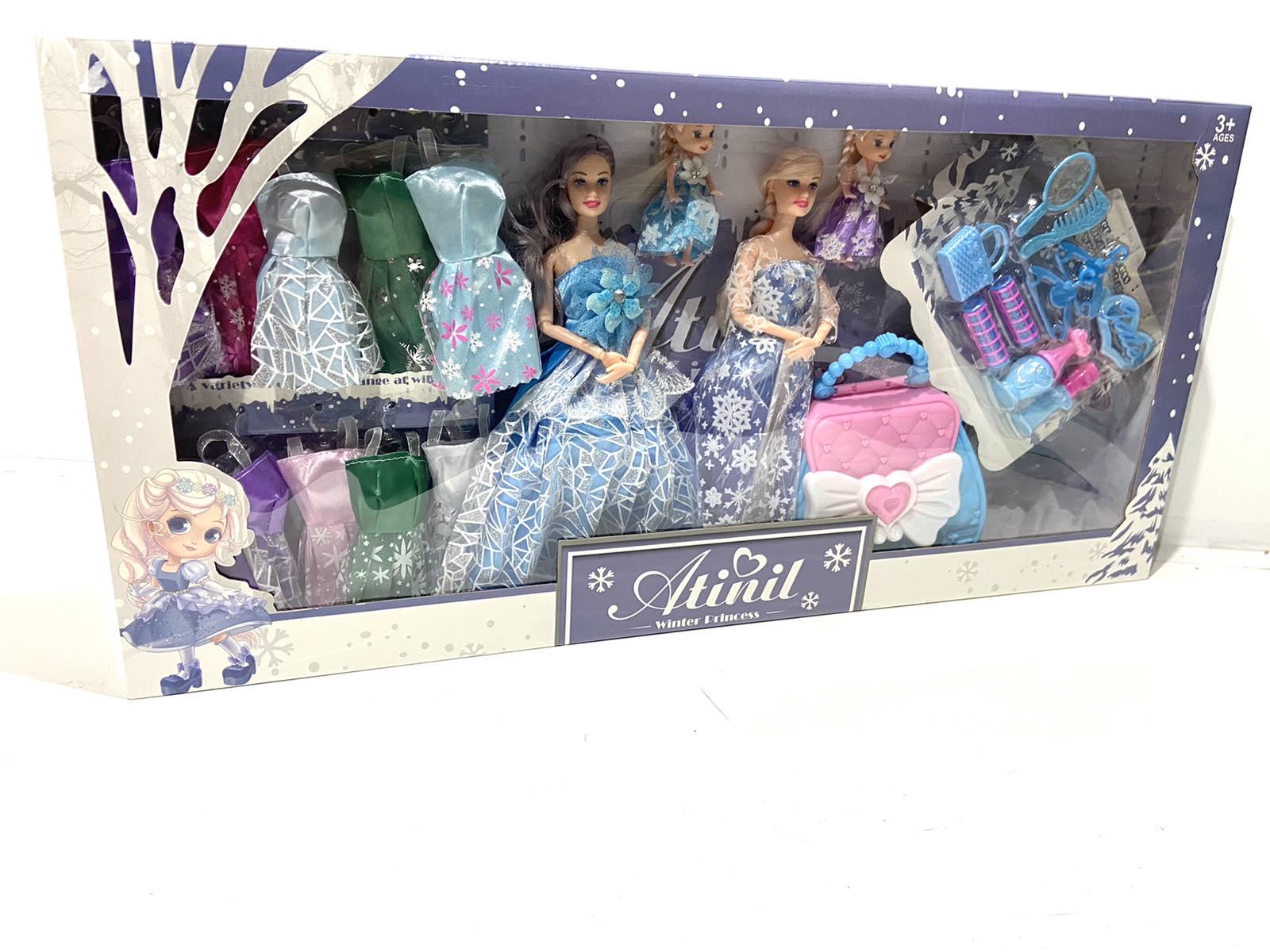 Кукла с нарядами пупсами и аксессуарами (WX 161-1)