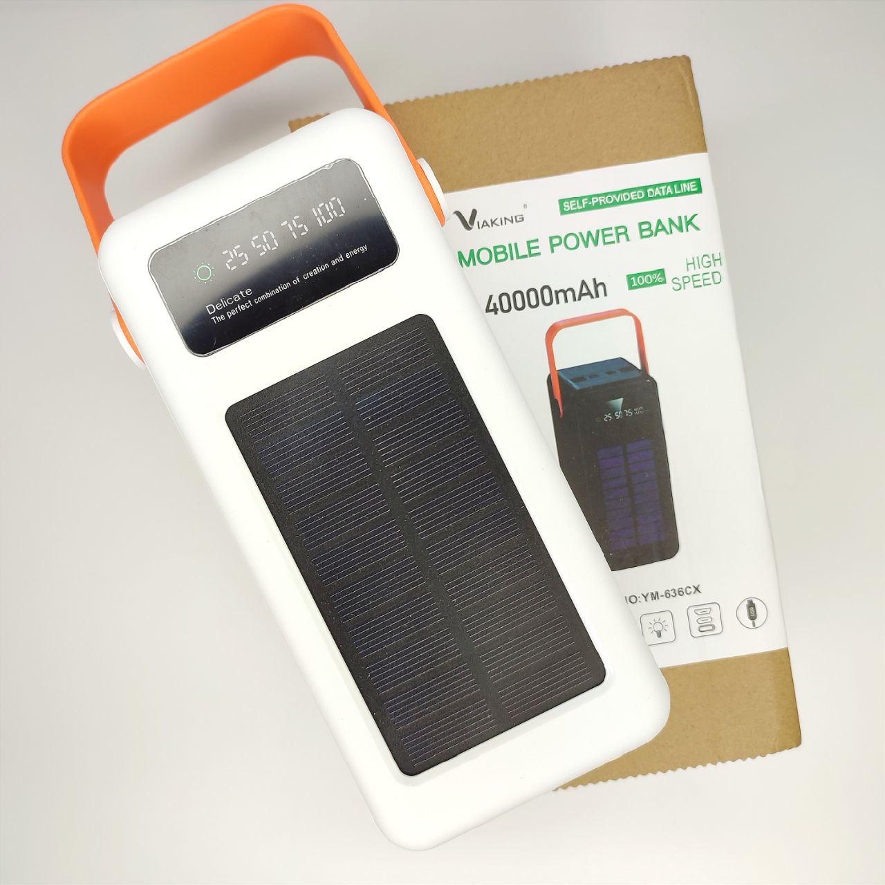 Повербанк YM-636CX 40000 mAh солнечная панель/4 шнура/быстрая зарядка (1132) - фото 2 Повербанк YM-636CX 40000 mAh солнечная панель/4 шнура/быстрая зарядка (1132) - фото 2