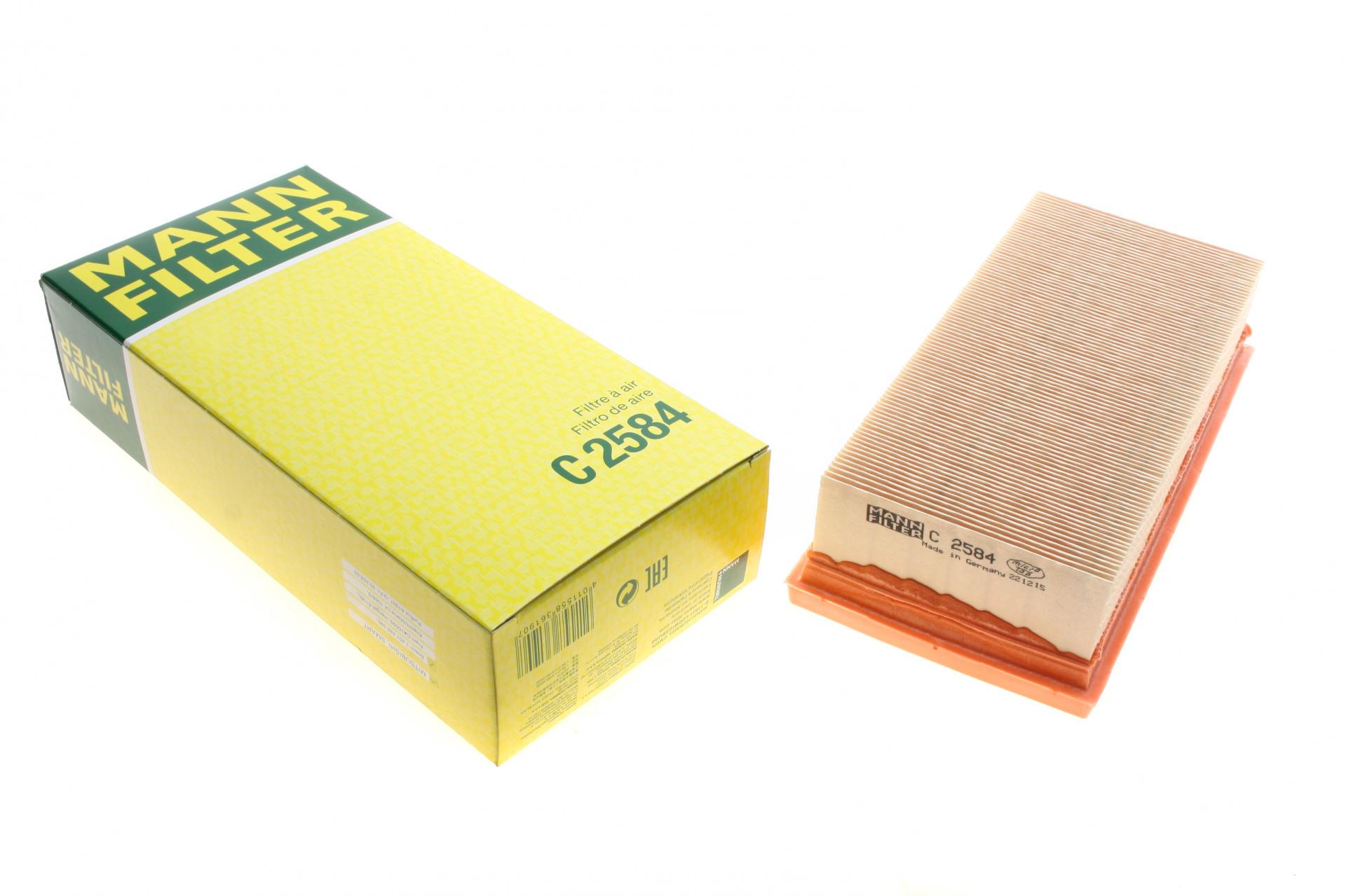 Фильтр воздушный Mann-Filter для Mitsubishi Colt 1,1-1,5 04- 12/Smart Forfour 1,1-1,5 04-06 (C 2584)