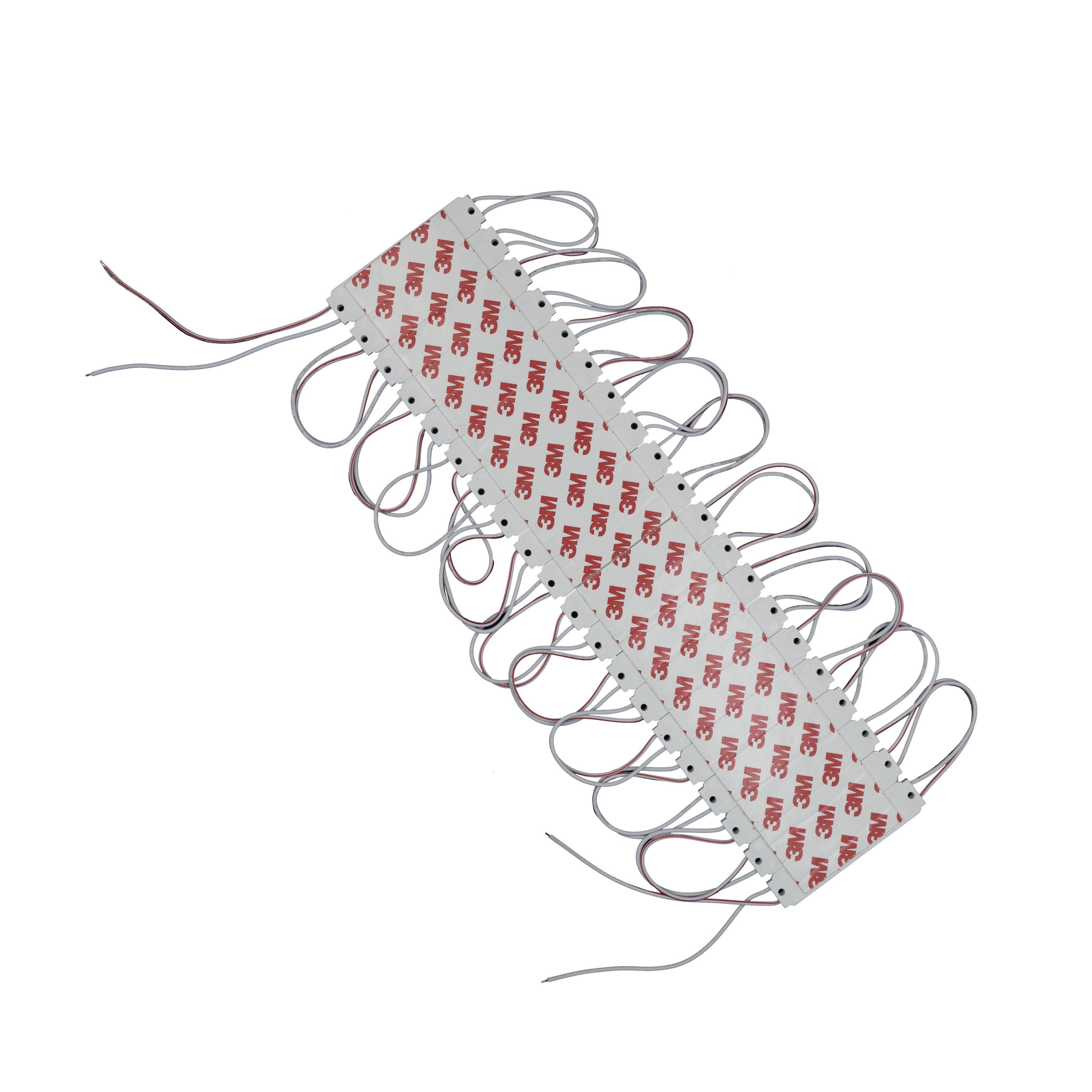 Светодиодный модуль Prolum V2 SMD2835 3 LED 12V 1,5W с линзой Белый (321007) - фото 3 Светодиодный модуль Prolum V2 SMD2835 3 LED 12V 1,5W с линзой Белый (321007) - фото 3