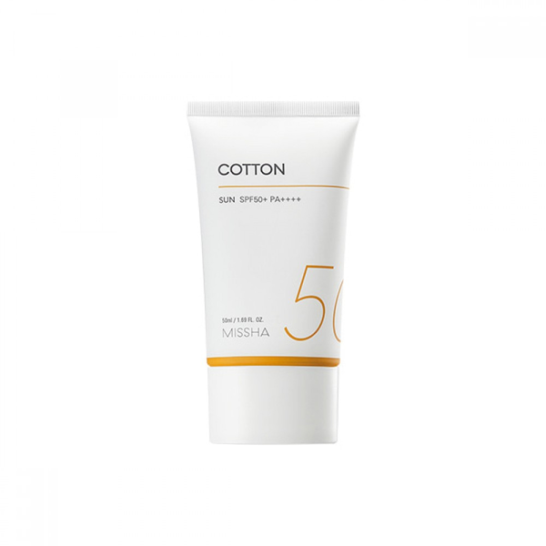 Крем Missha All Around Safe Block Cotton Sun SPF50+ PA++++ сонцезахисний з фільтрами останнього покоління та оксамитовим фінішем - фото 1