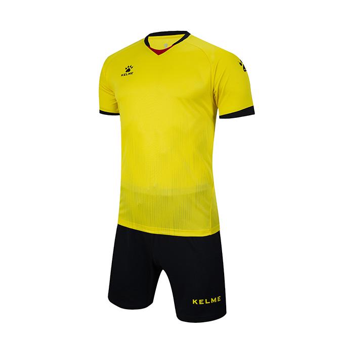 Комплект футбольной формы Kelme Mirida к/р M Желтый/Черный
