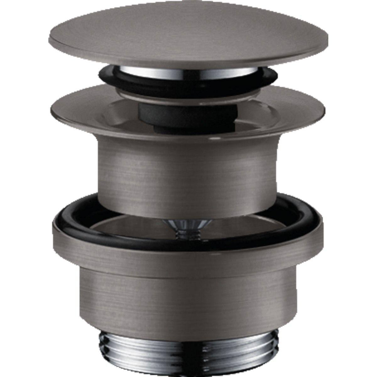 Клапан донный Hansgrohe Click-Clack 1 1/4" для умывальника Черный брашированный (50100340)